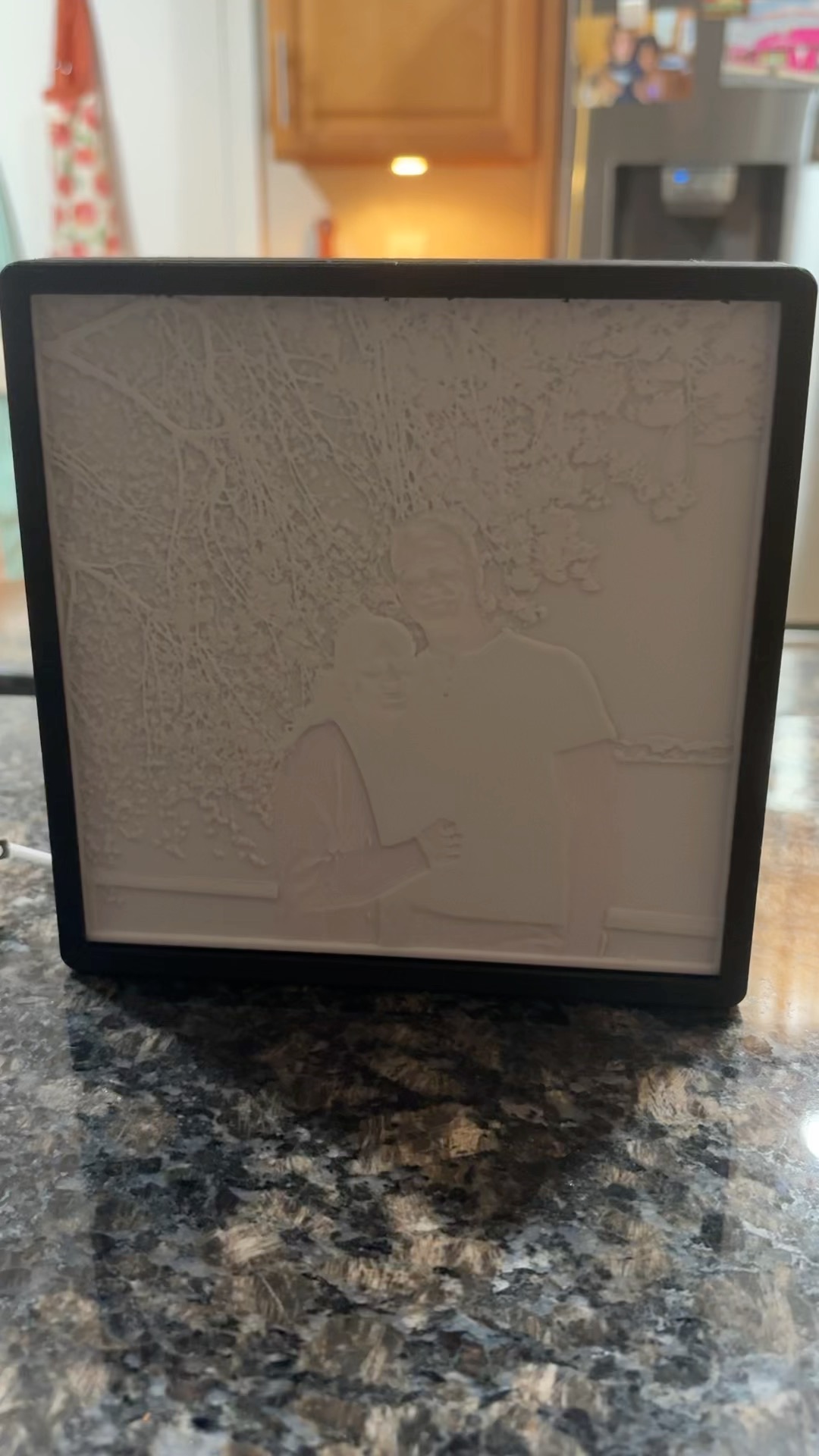 Cherry blossom lithophane unlit